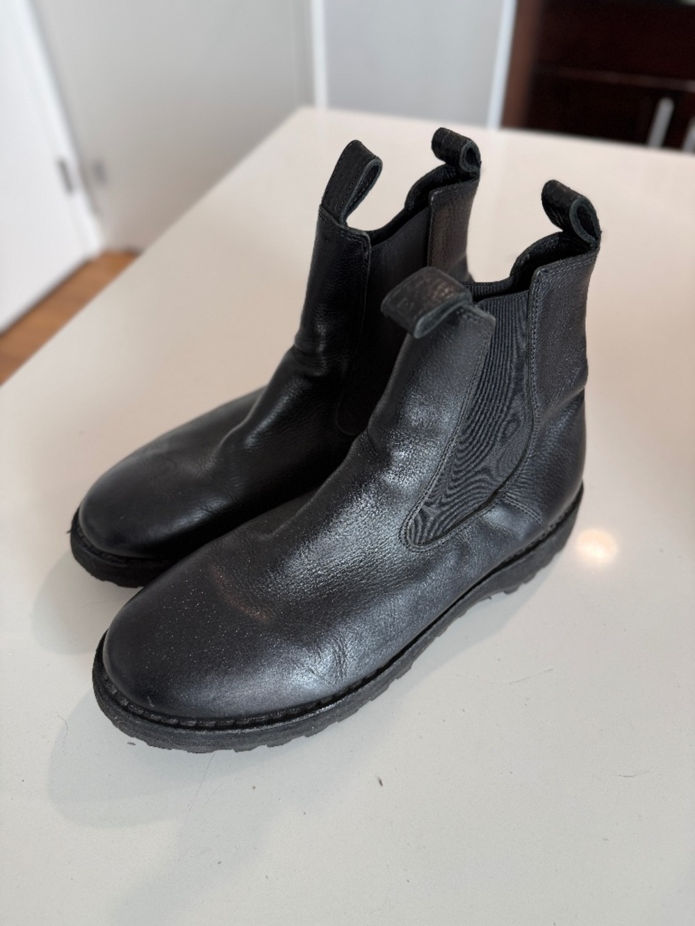 Diemme Black Leather Verona Chelsea Boots Size 46